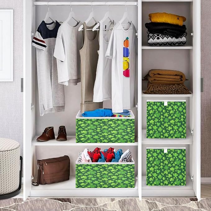 Clover St Patrick Day Closet Organizers Storage Cubes Storage Bins Shelf - Image 7