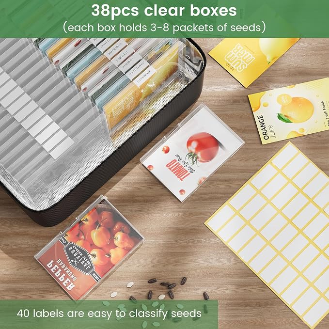 38 Slots Seed Storage Organizer Box - Image 2