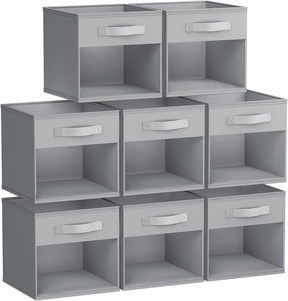 DIMJ Storage Cubes, 8 Pack Cube Organizer Storage Bins, Foldable Storage Cubes by DiMJ