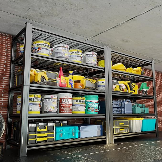 2Pack 72" H X 36" W X 16" D Heavy Duty Garage Shelving Unit 5 Tier 3500 LBS - Image 2