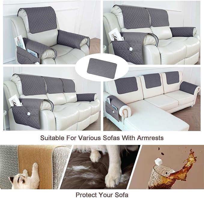Waterproof Sofa Armrest Cover Headrest Cover - Image 5