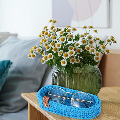 Tioncy Eyeglasses Holder for Nightstand Wool Anti Scratch Desk Bedside Knit - Image 5