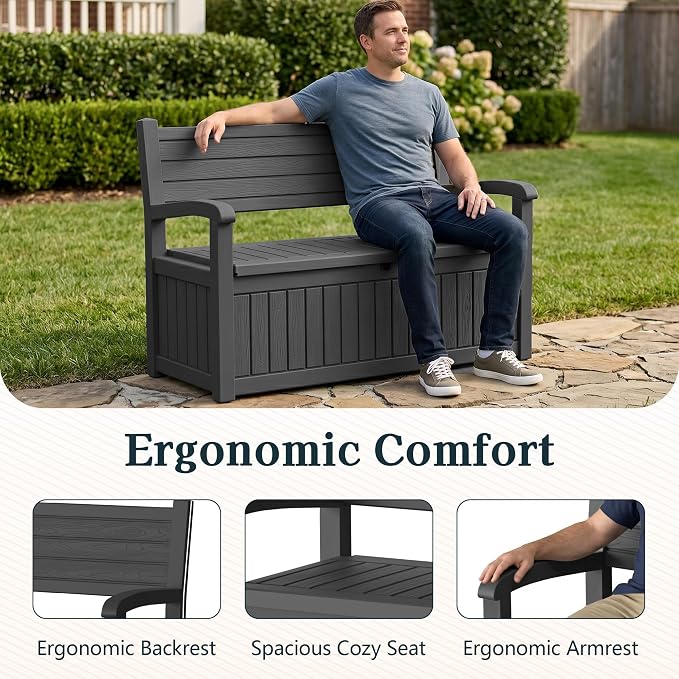 Outdoor Bench, Waterproof Garden Bench - Image 6