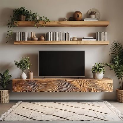 1 Pack Large Shelf Brackets Long Floating Shelf Bracket Invisible Floating - Image 8