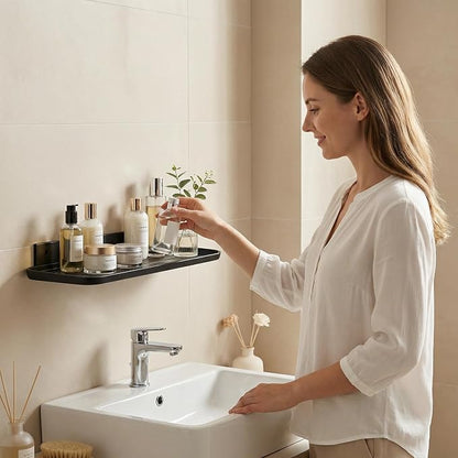 Wall Mounted Floating Shelf, Self Adhesive Shelf, No Drill Adhesive Wall Shelf - Image 3