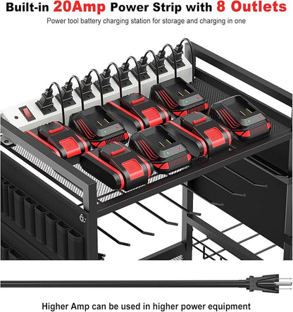 JUNNUJ Garage Large Power Tool Organizer Cart - Image 2