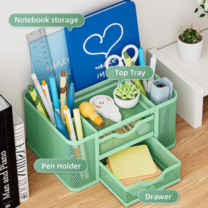 Marbrasse Mesh Desk Organizer, Pen Organizer - Image 2