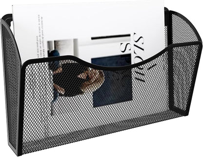EasyPAG Wall File Organizer, Metal Mesh Hanging File Folder Holder - Image 2