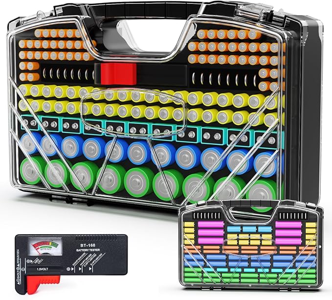 Battery Organizer Storage Holder Box Case by Unknown