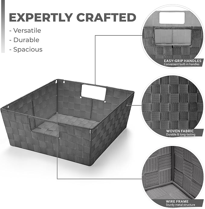 Sorbus Set of 3 Large Storage Baskets - Image 4