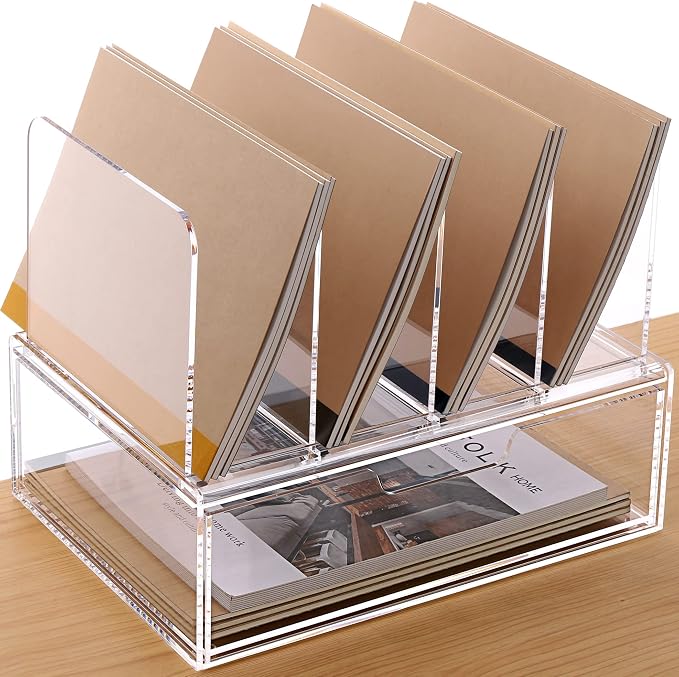 Desk Organizers and Accessories, Acrylic Desk Organizer by HeZone