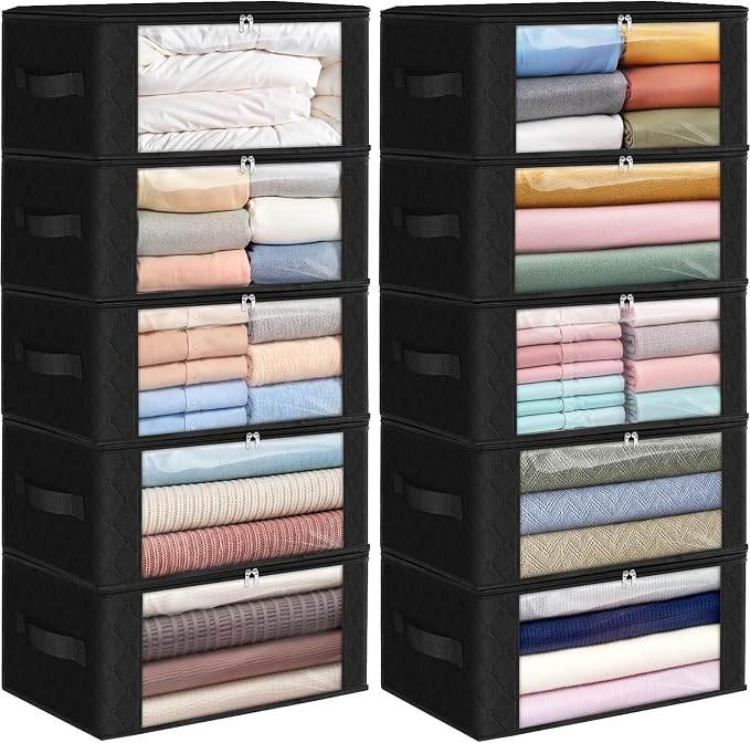 Fab totes 35L Closet Organizers and Storage, Foldable Under Bed Storage by Fabtotes