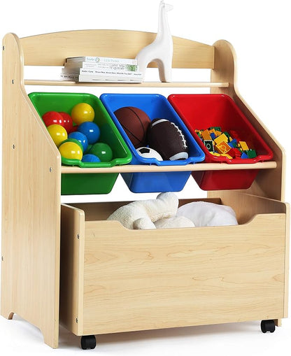 Humble Crew Kids' Store-All Unit, Natural Finish - Image 3