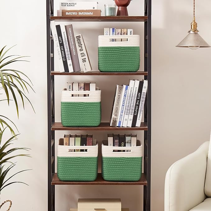 OIAHOMY 4 Pack Storage Baskets for Organizing, Basket for Shelves - Image 4