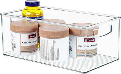 Hudgan 2 Pack Straight Sides Stackable Pantry Organizer Bins - Image 7