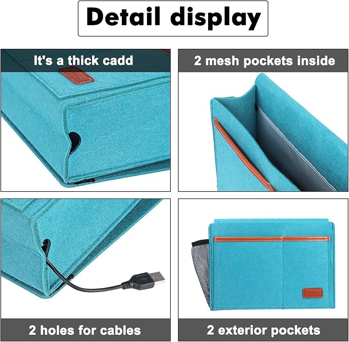 Bedside Caddy, Bed Storage Organizer - Image 6
