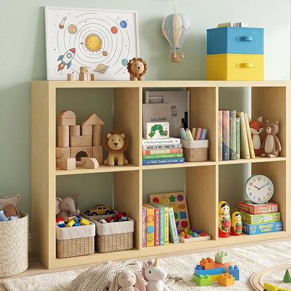 CTESNE【2026 Wooden Thick Frame 6 Cube Storage Organizer Shelf - Image 9