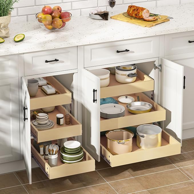 WelFurGeer 3-Tier Pull Out Cabinet Organizer - Image 2