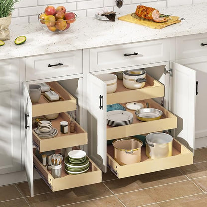WelFurGeer 3-Tier Pull Out Cabinet Organizer - Image 2