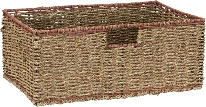 Household Essentials 5 Drawer Seagrass Wicker Storage Tower - Image 11