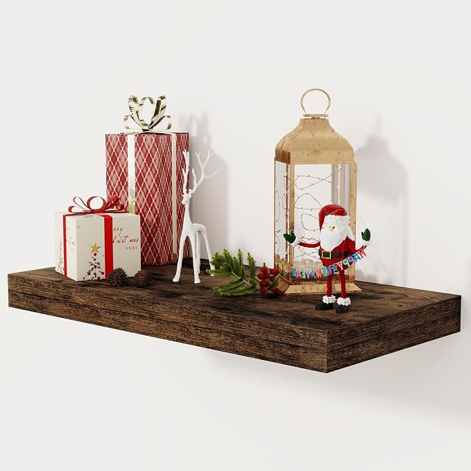 12 Inch Deep Floating Shelves, 24 x 12 Floating Shelf by FunMemories