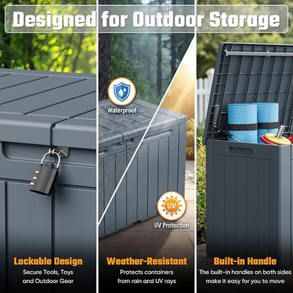 Greesum 110 Gallon Outdoor Storage Box - Image 2