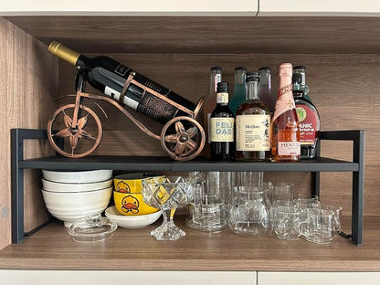 Expandable Cabinet Shelf Organizer 16-26" L Stackable Kitchen Counter Shelf - Image 2