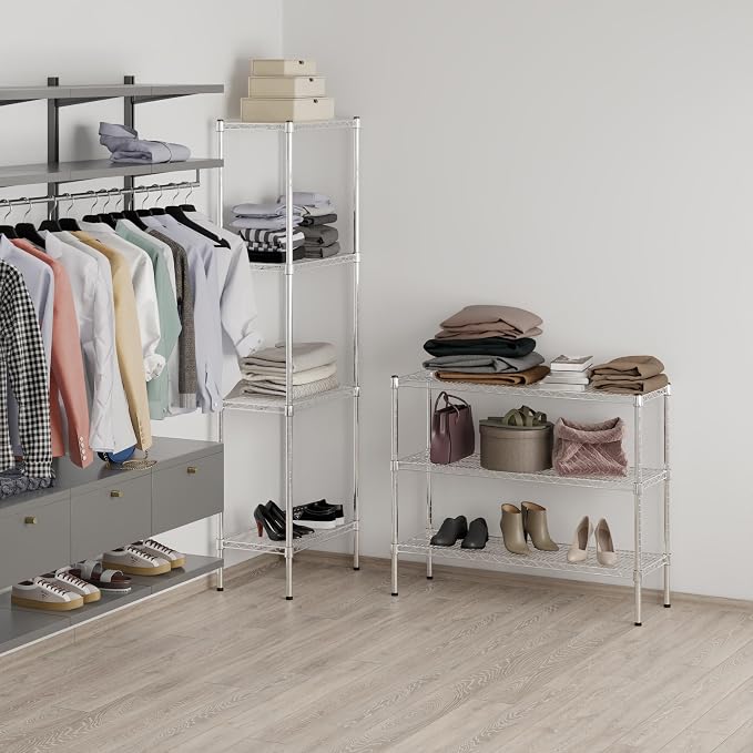14" Deep x 42" Wide x 34" Height Wire Shelving Kit | 3-Tier | NSF Commercial - Image 7