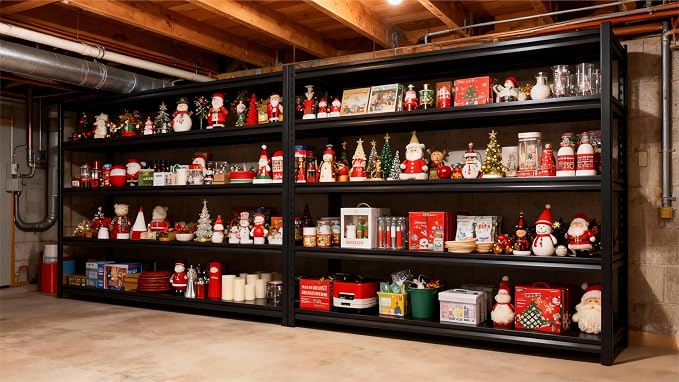 72''H Shelving Unit, 3020 Lbs Heavy-Duty Garage Storage Shelves, 5-Tier - Image 2