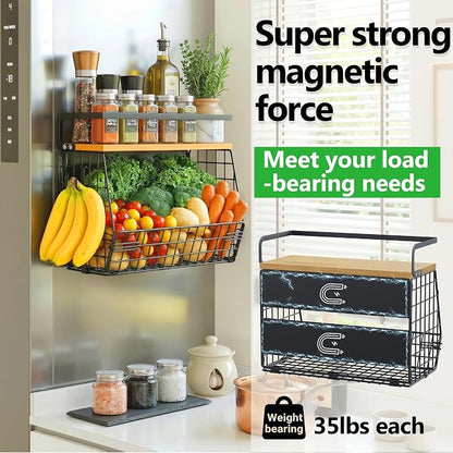 2 Pack Magnetic Spice Storage Rack Organizer - Image 2