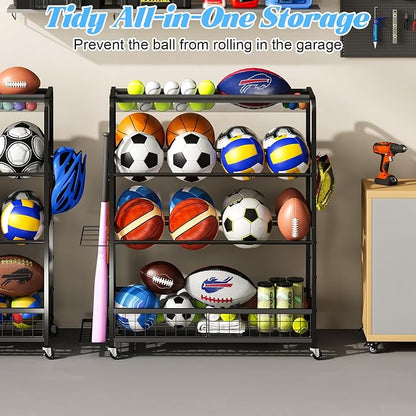 Garage Sports Equipment Organizer, Sports Ball Organizer - Image 8
