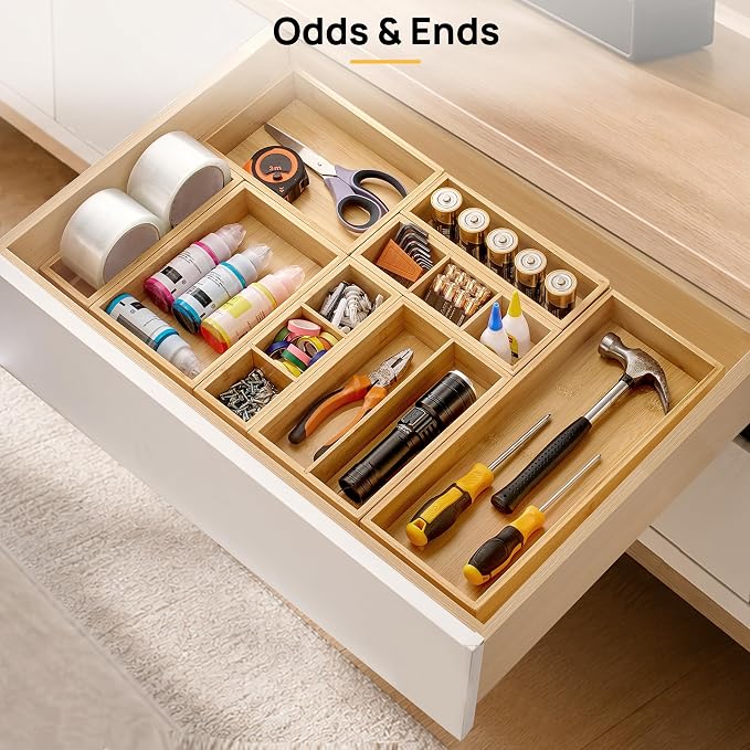Vtopmart Bamboo Drawer Organizer Boxes - Image 6