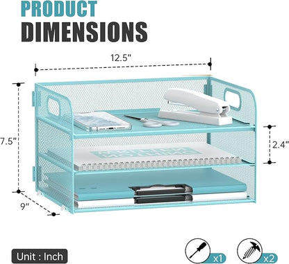DALTACK 3 Tier Paper Organizer - Image 3