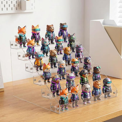 2-Pack 6-Tier Acrylic Display Shelf, Cards & Stickers - Image 5