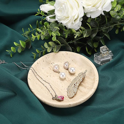 Hipiwe Small Key Bowl for Entryway, 5.5" Round Decorative Ring Holder Dish - Image 8