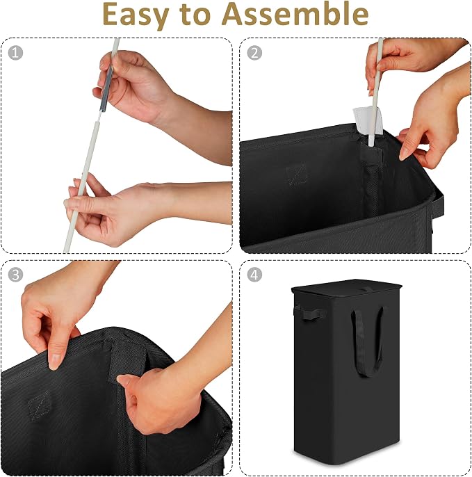 efluky Slim Laundry Basket - Image 4