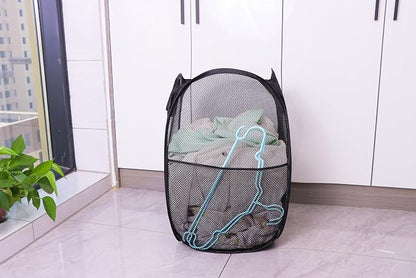 Foldable Mesh Popup Laundry Hamper, Laundry Basket Easy to Open and Fold - Image 6
