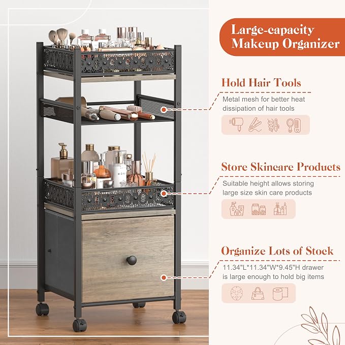 Makeup Organizer, Large Skincare Organizers, Make Up Organizers - Image 3