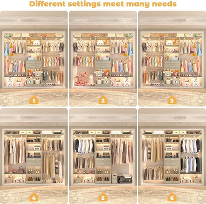 Closet System - 4.75-8FT Closet Organizer System - Image 4