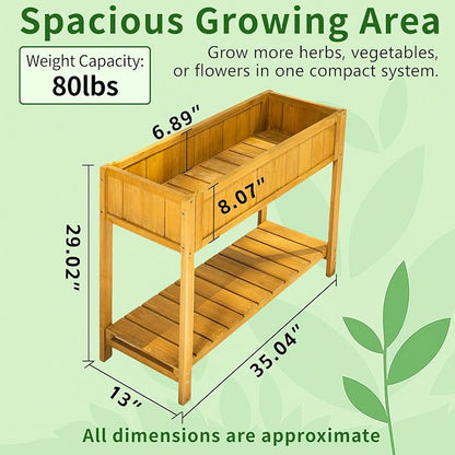 Fir Wooden Raised Garden Bed - Image 3