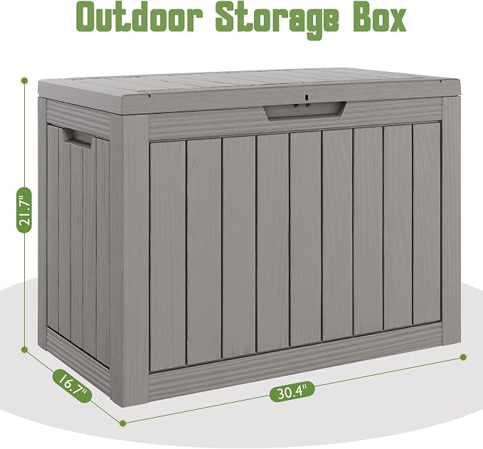 KAMABOKO 50 Gallon Outdoor Storage Box, All-Weather Resin Deck Box Outdoor - Image 2