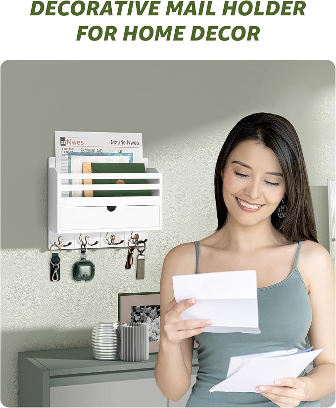 Rebee Vision Decorative Mail Organizer Wall Mount - Image 3