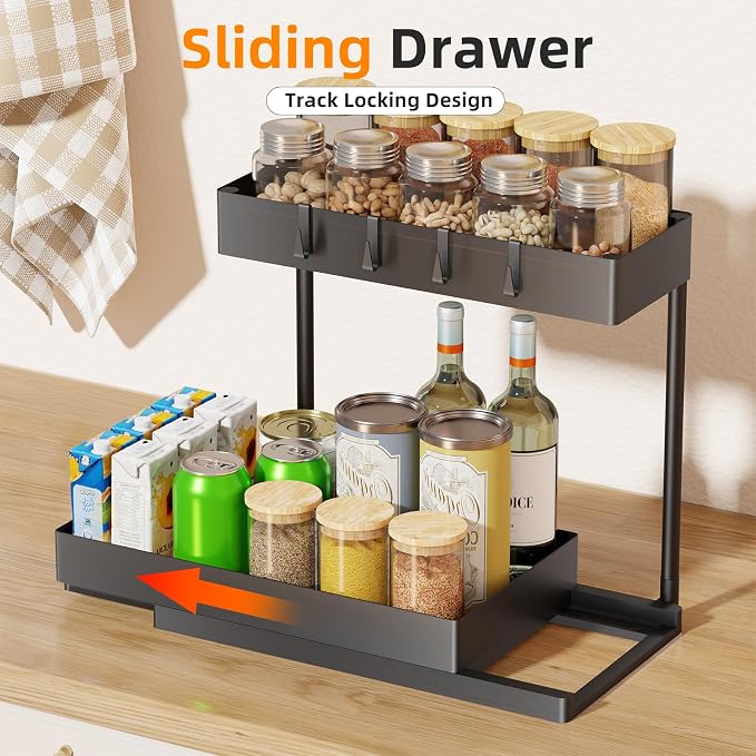 Simple Trending Under Sink Organizer 3 Pack, Sink Pull-Out Sliding Storage - Image 3