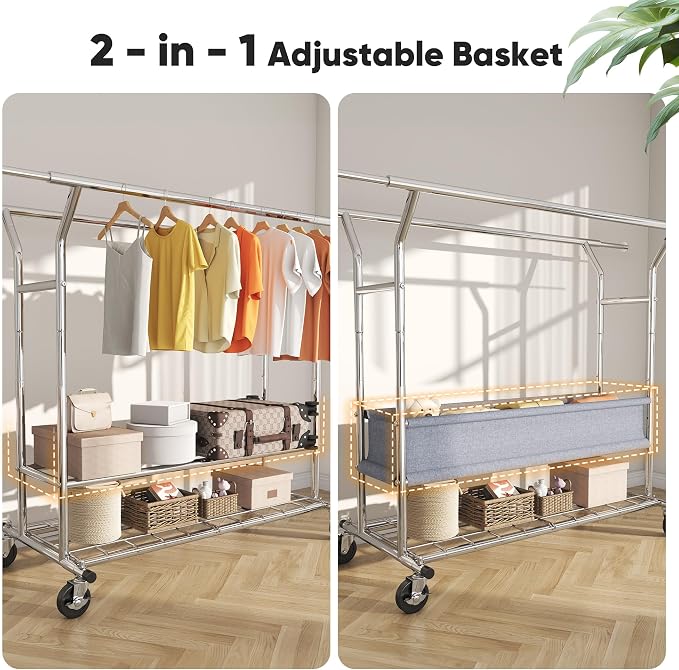 HOKEEPER Clothing Rack Heavy Duty Clothes Rack - Image 3