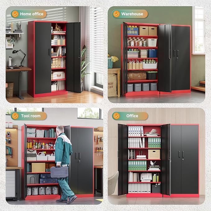 Letaya Metal Garage Storage Cabinets - Image 9