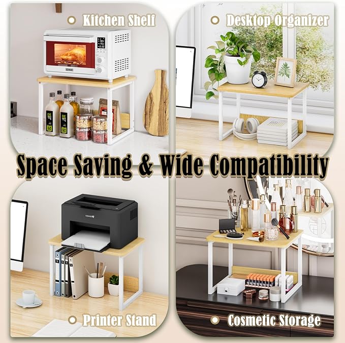 MARTY Countertop Organizer, 17.1"x12.4", Cabinet Organizer Microwave Stand | - Image 7
