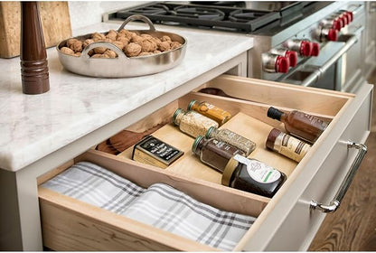 Rev-A-Shelf 22" 3 Tiered Seasoning Organizer, Trim-to-Custom-Fit Wooden Kitchen - Image 8