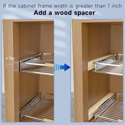 Pull Out Drawer Cabinet Organizer, Expandable Slide Out Storage Shelves - Image 5