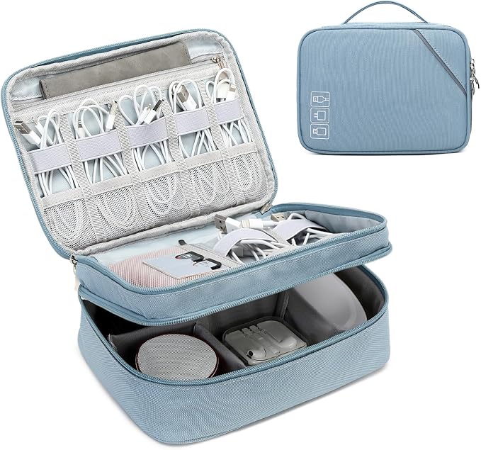 Lanola Electronic Accessories Case, Electronics Travel Organizer, Portable by Lanola