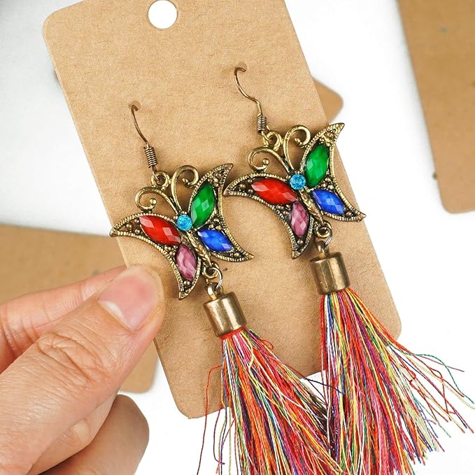 Kraft Paper Earring Display Cards, 500 Pack, 3.5 x 2 Inches - Image 3